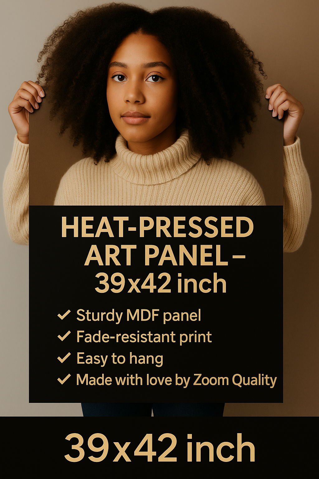 Heat-Pressed Art Panel – 39x42 inch