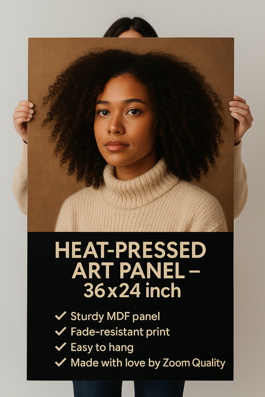 Heat-Pressed Art Panel – 36x24 inch